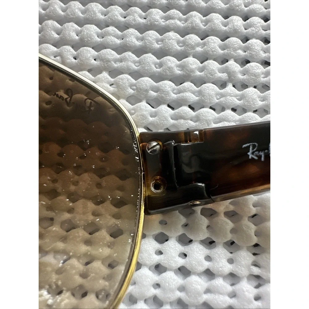 (FOR REPAIR) Ray Ban Double Bridge Aviator Sunglasses RB 3467 Tortoise Shell